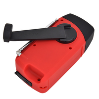 Bestseller Handkurbel-Dynamo-Taschenlampe FM/AM/WB Rotfrequenz-Radioempfänger Wiederaufladbare Batterie Langlebig Mit Hupe Geeignet für Draußen