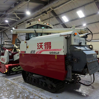 Moissonneuse-batteuse automatique 120 CV avec boîte de vitesses, largeur de travail élevée 2400 mm pour la récolte du blé, du riz et du maïs, garantie 1 an