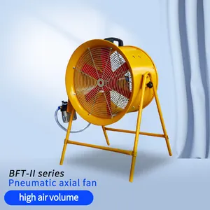 Explosion proof industrial portable vertical pneumatic ventilation axial flow fans with support multi blade