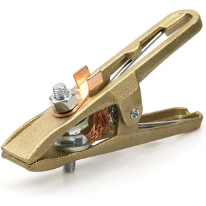 Abrazadera de puesta a tierra de soldadura de latón de cobre en forma de A de grado Industrial <span class=keywords><strong>para</strong></span> equipo de arco MIG MMA <span class=keywords><strong>TIG</strong></span> diseño duradero soldadores fuertes - Product Image 1