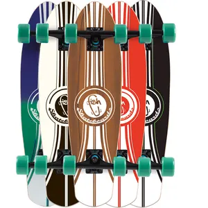 नई 27 इंच मेपल की लकड़ी longboard चार पहिया स्केटबोर्ड