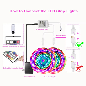 Iluminación LED RGBIC ajustable para decoración de interiores moderna, decoración de pared, tienda, tira de luz, sala de estar - Product Image 6