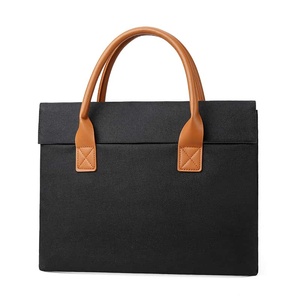 XINGYONZHE Red Polyester Laptop <b>Briefcase</b> with Leather Handles Air Cushion Belt School Use Protective Office Business Style - Product Image 6