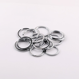 Anillos Planos de Metal Cromado de Varios Tamaños, Accesorios para Bolsos, Hebillas para Llaveros, Adornos - Product Image 5
