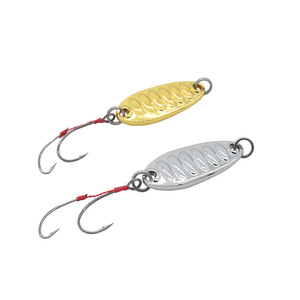 [<span class=keywords><strong>Le</strong></span> Xin] Esca Viva in Acciaio Inossidabile con Doppio Amo e Paillettes, Design Micro-Esca per la Pesca a Spinning - Ingrosso - Product Image 1