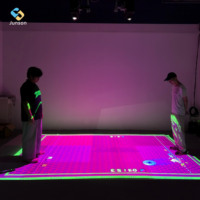 Jeux interactifs parent-enfant, jeux interactifs de construction de groupe, système de projection interactive au sol, jeux au sol
