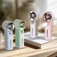Ventilateur de bureau pliable mini portable rechargeable USB Type-C pour l'Amérique latine, les stands et les dortoirs