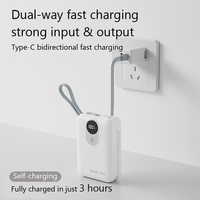 Batterie externe portable grande capacité 20 000 mAh à charge rapide PD 22,5 W/35 W/45 W avec câble intégré et écran numérique – Meilleure vente