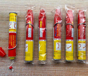 Fuegos Artificiales de Señalización SOS Rojos BV008, Venta al por Mayor de Fuegos Artificiales de Fábrica, Señal de Llama Roja SOS de 60 Segundos, Rescate Marítimo de Emergencia - Product Image 1