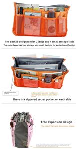Durable WaterResistant Travel Organizer <b>Bag</b> with Double Zippers and Enhanced Storage Capacity for Females - Product Image 4