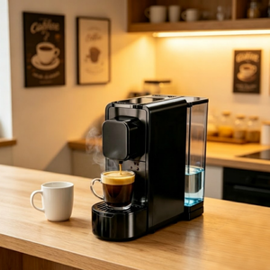 Cafetera Profesional de Cápsulas con Control de Botones, Extracción Rápida, Color Negro, Ahorra Espacio, Ideal para el Hogar - Product Image 6