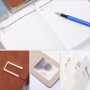 <span class=keywords><strong>2023</strong></span>ที่กำหนดเอง Personalizada โลโก้แม่เหล็กโน้ตบุ๊คหนังวางแผนวาระ - Product Image 4