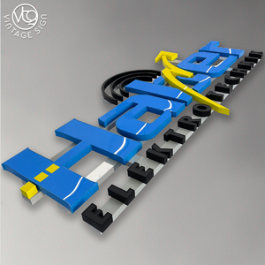 Lettre lumineuse personnalisée en acrylique avec <span class=keywords><strong>plaque</strong></span> arrière rigide pour enseigne de supermarché ou de magasin de proximité - Product Image 2