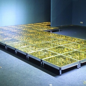 3D Romantische Warmweiß Led Spiegel Glas Bühne Kupferdraht Tanzfläche Dekoration Beleuchtung für Party Hochzeit Events T Plattform