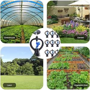 Arroseur rotatif automatique à 360 degrés, entraînement par engrenages en plastique, débit élevé, large couverture pour l'irrigation des pelouses et jardins - Product Image 2