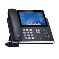 Téléphone IP SIP-T46U, 16 comptes VoIP, écran couleur 4,3 pouces, WF40/WF50, PoE, téléphone IP d'entreprise
