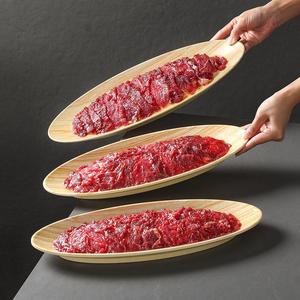 Xiangyuan <b>melamine</b> tableware <b>plates</b> for commercial use in hot pot restaurants, including beef side dish <b>plates</b>, sashimi <b>plates</b>, - Product Image 1