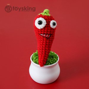 Recuerdos de juegos infantiles plantas de flores hechas a mano guerra pequeña serie Zombie decoración de escritorio de estudiante en maceta - Product Image 4