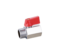 Mini robinet à tournant sphérique en zinc en laiton de haute qualité OEM ODM 1/2-1 pour le fabricant d'eau offre un bon prix