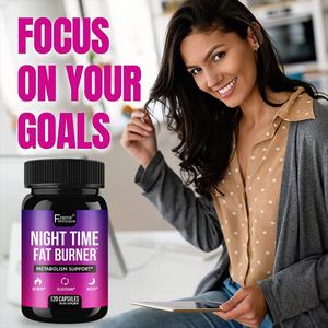 Suplemento Quemagrasas Nocturno para Adultos, Apoyo al Metabolismo, Cápsulas Quemagrasas Nocturnas para Mujeres - Product Image 4