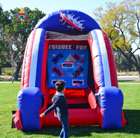Ensemble de jeux sportifs gonflables 4-en-1 écologiques en PVC - Jeux de golf, baseball, frisbee et football pour fêtes et événements en plein air