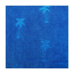 Vendita calda 390gsm 75% <span class=keywords><strong>cotone</strong></span> 25% poliestere Jacquard <span class=keywords><strong>spugna</strong></span> tessuto a maglia palma per ragazza e ragazzo giacca <span class=keywords><strong>accappatoio</strong></span> - Product Image 2