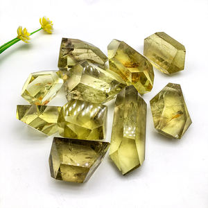 Piedras preciosas de cristal citrino arcoíris de alta calidad al por mayor, artesanía citrino pulido, piedra curativa, forma libre, cae a la venta - Product Image 5