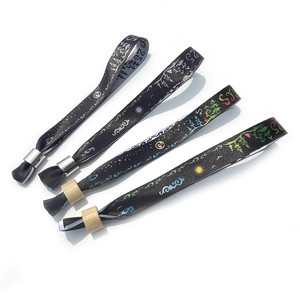 Pulseras de Tela Sublimadas Personalizadas Baratas al por Mayor para Eventos, Pulseras Impresas para Festivales, Pulseras de Tela <span class=keywords><strong>totwoo</strong></span> - Product Image 4