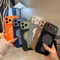 Étui de téléphone à support magnétique invisible pour iPhone 18/17 Pro Max, accessoires de téléphone portable antichoc pour iPhone 11 12 13 14 15 16