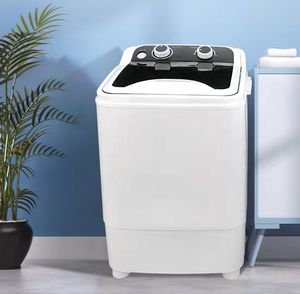7.5kg Single Bucket Plastic Shoe Washing Machine 3-in-1 Portable New Mini Semi-automatic Mini Cocktail Machine - Product Image 1