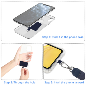 Lanière télescopique de téléphone portable, porte-clés collier, carte de travail, sangle de cou, Logo personnalisé, corde bleue, pour <span class=keywords><strong>iPhone</strong></span> <span class=keywords><strong>se</strong></span>, 1 pièce - Product Image 4