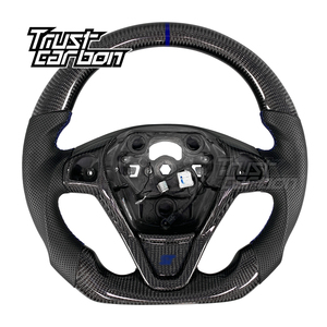 <span class=keywords><strong>Volante</strong></span> de fibra de carbono personalizado para <span class=keywords><strong>Ford</strong></span> <span class=keywords><strong>Fiesta</strong></span> 2009-2017 Focus RS MK7 Figo Ka Ecosport B-MAX ST Tourneo Transit compatible con LED - Product Image 1