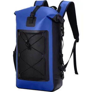 Logotipo personalizado Rafting Viajes Kayak Mochila seca 35L Roll Top Mochila deportiva impermeable al aire libre Bolsa impermeable