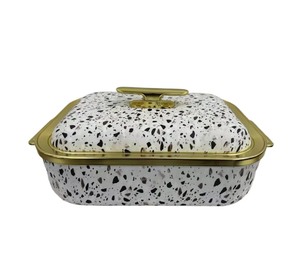 Olla térmica rectangular <span class=keywords><strong>de</strong></span> 4L con diseño <span class=keywords><strong>de</strong></span> madera único para calentar comida, ideal para la cocina del hogar. - Product Image 3