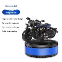 Diffuseur d'arômes solaire rotatif en forme de moto Harley Davidson pour voiture, ornement d'aromathérapie longue durée en plastique