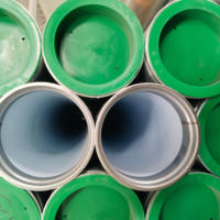 Tuyau composite en plastique doublé d'acier soudé ERW, section ronde, pour eau potable, intérieur PE, extérieur acier au carbone galvanisé, anti-corrosion