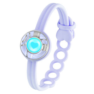 <span class=keywords><strong>Pulsera</strong></span> <span class=keywords><strong>inteligente</strong></span> de moda <span class=keywords><strong>Totwoo</strong></span> Candy Collection Single Wave Purple Long Distance Touch para pareja con conectividad Bluetooth - Product Image 1