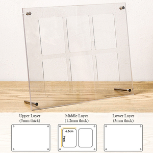 Wholesale Factory Price <strong>Custom</strong> Size A1 A2 <strong>A3</strong> <strong>A4</strong> <strong>A5</strong> <strong>A6</strong> Game Card Picture <strong>Frames</strong> Poster Metal Crystal <strong>Acrylic</strong> Glass Photo <strong>Frame</strong> - Product Image 3