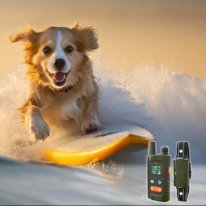 Collar de entrenamiento para perros eléctrico impermeable IPX7 recargable de 3500FT con control remoto 4 modos de entrenamiento Construcción de plástico