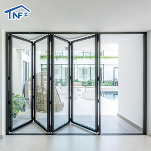 Puerta Plegable de Vidrio Impermeable de Aleación de Aluminio de Alta Transparencia Moderna <span class=keywords><strong>para</strong></span> Balcón de Hotel - Product Image 2