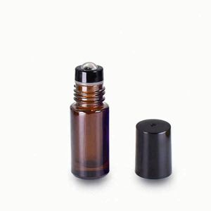 High Quality 5ml/10ml Amber Glass Roll on Perfume <b>Bottle</b> with Plastic Cap Screen Printing <b>Reed</b> <b>Diffuser</b> 100pcs MOQ - Product Image 6