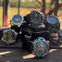 Đồng Hồ Đeo Tay Thời Trang Đồng Hồ Đeo Tay Nam Thể Thao Kỹ Thuật Số Relojes, Đồng Hồ Đeo Tay Nam Màu Vàng Đầy Màu Sắc