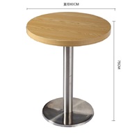 Table basse moderne en acier inoxydable G54 pour bar, maison, hôtel, centre commercial, salle de sport, école, supermarché, design métallique durable