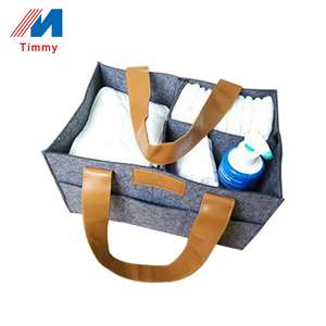 Bolsa de asas de almacenamiento de pañales grande directa de fábrica, <span class=keywords><strong>mochila</strong></span> duradera de poliéster de fieltro de lana suave y duradera, <span class=keywords><strong>cambiador</strong></span> de pañales para bebés - Product Image 6