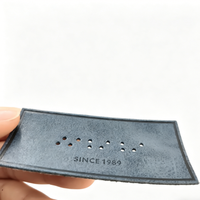 Écussons en cuir PU pressé à chaud personnalisés, étiquettes rectangulaires écologiques pour jeans, étiquettes de vêtements à coudre, accessoires de confection OEM