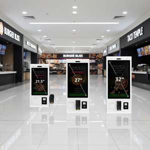 Kiosque <span class=keywords><strong>de</strong></span> commande en libre-service WUXIN Totem Payments Wifi avec écran tactile 21,5/27 pouces pour restaurants/cliniques - Product Image 1
