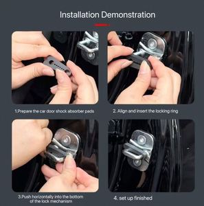 Silicone <b>Rubber</b> Car Door Lock Buckle Thickened Anti-collision Shock-absorbing Buffer Silent Door Closing Shock-absorbing Gasket - Product Image 4