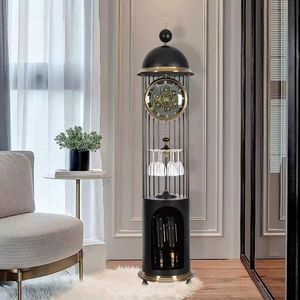 American Style Floor Clock Quartz Tower Shape Antique Design Living Room Decor - Product Image 3