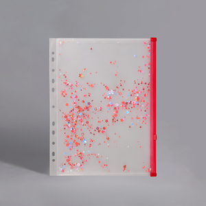 Shimmery thư mục tập tin a4a5a6 tập tin không thấm nước túi trong các kích cỡ khác nhau nghiên cứu vật liệu và kiểm tra giấy tờ lưu trữ túi ví nhựa pou - Product Image 1