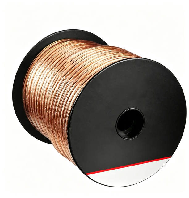 HLY Speaker Cable - CCA Copper Speaker Wire for HiFi or Car Audio AWG 14 Role Speaker Cable 100ft 30.5M 2 X 2.5mm²